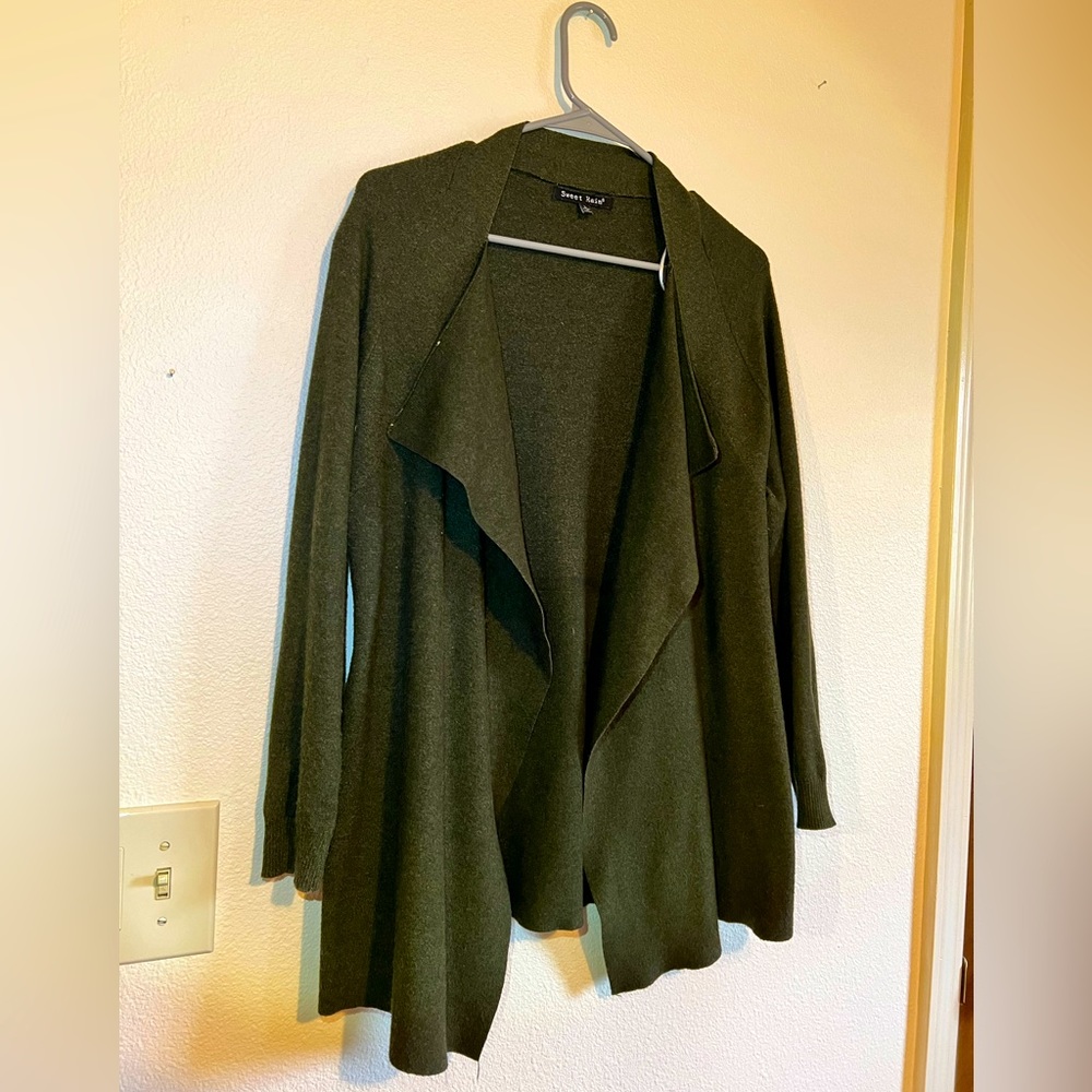 Sweet Rain Open Front Cardigan - Size L
